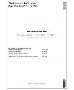 TM13224X19 - John Deere 744K Series II 4WD Loader (SN. from F664578) Service Repair Technical Manual