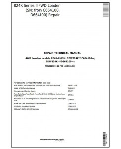 TM13227X19 - John Deere 824K Series II (SN: from C664100, D664100) 4WD Loader Service Repair Manual