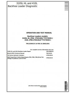 TM13299X19 - John Deere 310SL HL, 410L Backhoe Loader (SN.273920-) Diagnostic&Test Service Manual