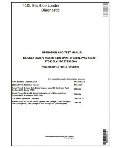 TM13305X19 - John Deere 410L Backhoe Loader (SN:273920-) Diagnostic, Operation & Test Service Manual