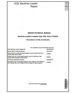 TM13306X19 - John Deere 410L Backhoe Loader (SN C273920-; D273920-) Service Repair Technical Manual