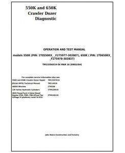 TM13356X19 - John Deere 550K, 650K Crawler Dozer (S.N.from 275977) Diagnostic and Test Service Manual