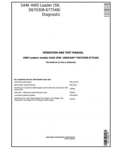 TM13366X19 - John Deere 544K 4WD Loader (SN.D670308-677548) Diagnostic, Operation&Test Service Manual