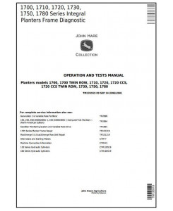 TM135919 - John Deere Integral Frame for 1700, 1710, 1720, 1730, 1750, 1780 Planters Diagnostic Manual