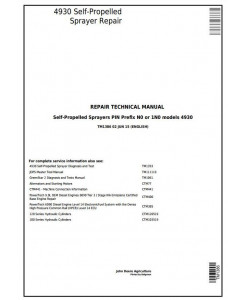TM1386 - John Deere 4930 Self-Propelled Sprayers Service Repair Technical Manual