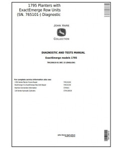 TM139619 - John Deere 1795 Planters w.ExactEmerge Row Units (SN.765101-) Diagnostic Service Manual