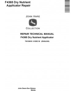 John Deere F4365 Dry Nutrient Applicator Service Repair Technical Manual (TM139819)