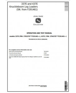 TM13992X19 - John Deere 337E, 437E (SN.F291461-) Knuckleboom Log Loader Diagnostic Service Manual