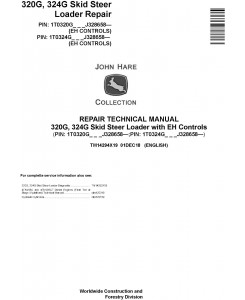 John Deere 320G, 324G Skid Steer Loader Repair Technical Manual (TM14294X19)