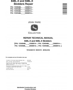 John Deere 848L-II and 948L-II Skidders Repair Technical Manual (TM14340X19)