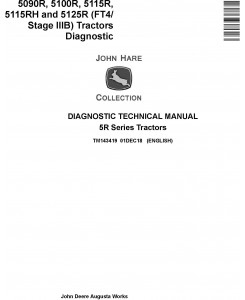 John Deere 5090R, 5100R, 5115R, 5115RH,5125R Tractors Diagnostic Technical Service Manual (TM143419)