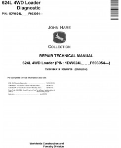 John Deere 624L 4WD Loader Repair Technical Manual (TM14346X19)