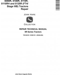 John Deere 5090R, 5100R, 5115R, 5115RH, 5125R Tractors Repair Technical Service Manual (TM143519)