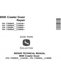 John Deere 950K Crawler Dozer Repair Technical Manual (TM14360X19)
