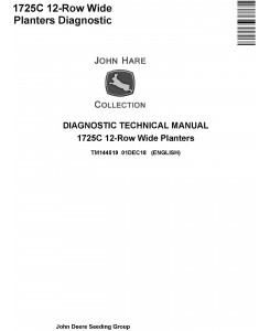 John Deere 1725C 12-Row Wide Planters Diagnostic Technical Service Manual (TM144519)