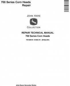 JD John Deere 706C, 708C, 712C, 712FC, 716C, 718C Corn Heads Repair Technical Service Manual (TM149019)
