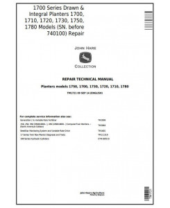 TM1721 - John Deere 1700, 1710, 1720, 1730, 1750, 1780 Planters (SN.-740100) Technical Service Manual