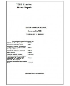 TM1859 - John Deere 700H Crawler Dozer Service Repair Technical Manual