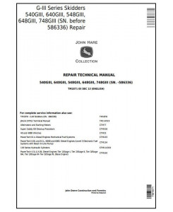 TM1871 - John Deere 540G-III, 640G-III, 548G-III, 648G-III 748G-III (SN.-586336) Skidder Repair Manual