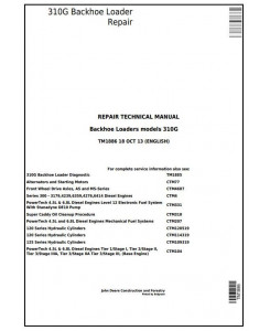 TM1886 - John Deere 310G Backhoe Loader Service Repair Technical Manual
