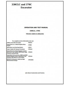 TM1926 - John Deere 330CLC and 370C Excavator Diagnostic, Operation and Test Service Manual