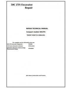 TM2057 - John Deere 50Czts Compact Excavator Service Repair Technical Manual