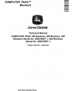 John Deere COMPUTER TRAK Monitors Technical Manual (TM2064)