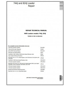 TM2084 - John Deere 744J and 824J 4WD Loader Service Repair Technical Manual