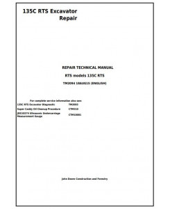 TM2094 - John Deere 135C RTS RTS Excavator Service Repair Manual