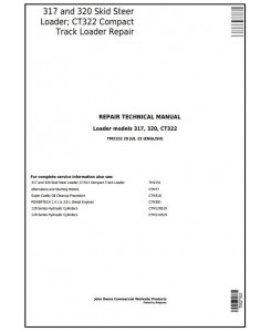 TM2152 - John Deere 317 and 320 Skid Steer Loader; CT322 Compact Track Loader Service Repair Manual