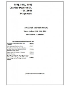 TM2257 - John Deere 450J, 550J, 650J Crawler Dozer (S.N.before 141666) Diagnostic&Test Service Manual
