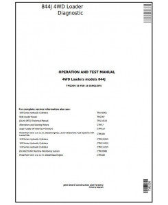 TM2306 - John Deere 844J 4WD Loader Diagnostic Diagnostic, Operation and Test Service Manual