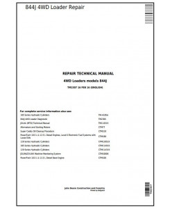 TM2307 - John Deere 4WD Loader 844J Service Repair Technical Manual
