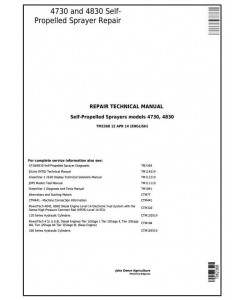 TM2368 - John Deere 4730 and 4830 Self-Propelled Sprayers Service Repair Technical Manual
