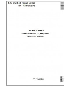 TM300319 - John Deere 623, 644 Hay and Forage Round Balers All Inclusive Technical Service Manual