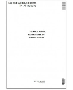 TM3300 - John Deere 568 and 578 Hay and Forage Round Balers Diagnostic and Repair Technical Manual