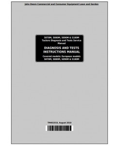 TM401919 - John Deere Tractors 5070M, 5080M, 5090M, 5100M (European) Diagnostic and Tests Service Manual