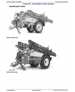 TM403719 - John Deere M944 (i) , M952 (i) , M962 (i) , R944i, R952i, R962i Trailed Sprayers Repair Manual