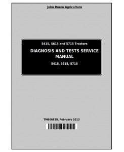TM606819 - John Deere Tractors 5415, 5615 and 5715 Diagnostic and Tests Service Manual