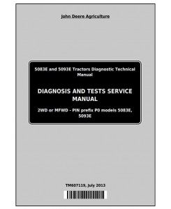 TM607119 - John Deere Tractors 5083E and 5093E Diagnostic and Tests Service Manual