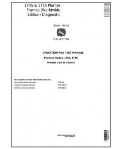 TM609119 - John Deere 1745 & 1755 Planters Frames (Worldwide) Diagnostic Technical Service Manual