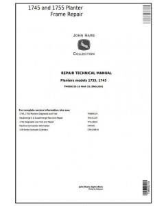 TM609219 - John Deere 1745 and 1755 Planters Frame Service Repair Technical manual