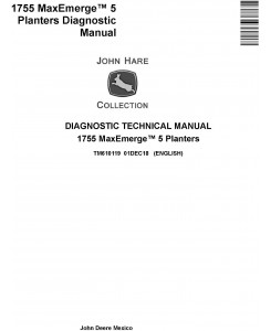 JD John Deere 1755 MaxEmerge 5 Planters Diagnostic Technical Service Manual (TM610119)