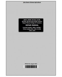 TM701719 - John Deere 6095B, 6110B, 6135B, 6140B Tractors Repair Manual