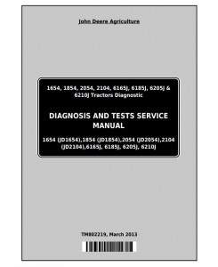 TM802219 - John Deere 6165J, 6185J, 6205J, 6210J China Tractors Diagnostic Service Manual