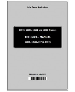 TM900319 - John Deere 5050E, 5055E, 5065E and 5075E Tractors (Europe) All Inclusive Technical Manual