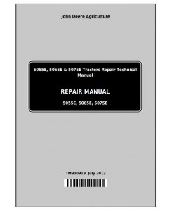 TM900919 - John Deere Tractors 5055E, 5065, 5075E (North America) Service Repair Technical Manual