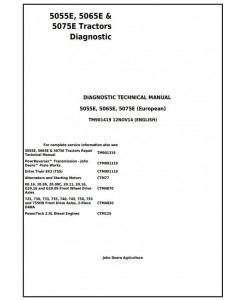 TM901419 - John Deere 5055E, 5065E & 5075E Europeran Tractors Diagnosis and Tests Service Manual