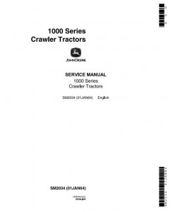 SM2034 - John Deere 1010 Crawler Tractors Technical Service Manual