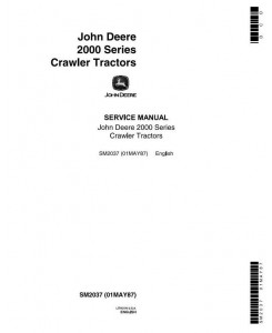 SM2037 - John Deere 2010 Crawler Tractors Service Technical Manual